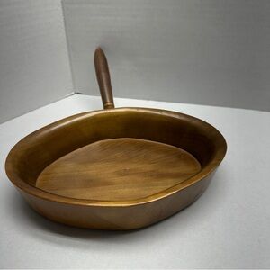 VTG  Decorative Wooden Pan with Handle Mid Century Modern Day Decor